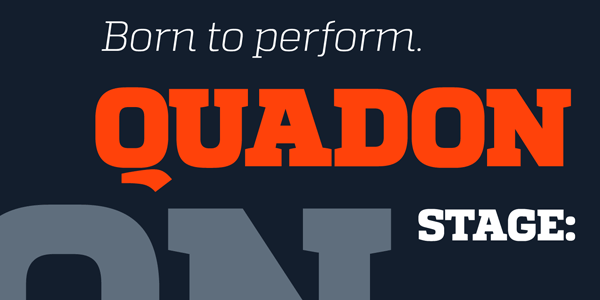 Quadon Fontface by Rene Bieder