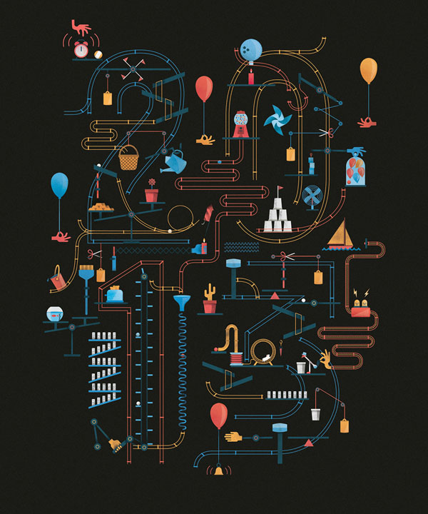 Typographic cause and effect poster by Leta Sobierajski Typographic cause and effect poster by Leta Sobierajski