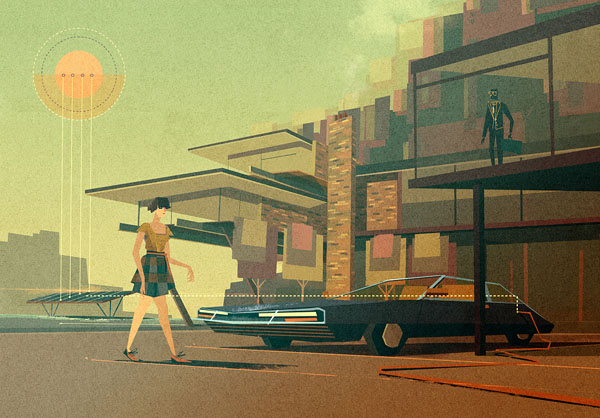 Garage - Illustration by Matthew Lyons for a Section of a Guide on Gadgets