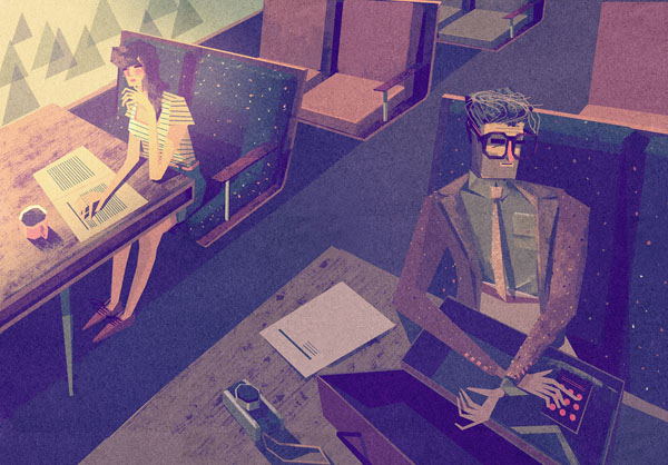 Mobile - Illustration by Matthew Lyons for a Section of a Guide on Gadgets