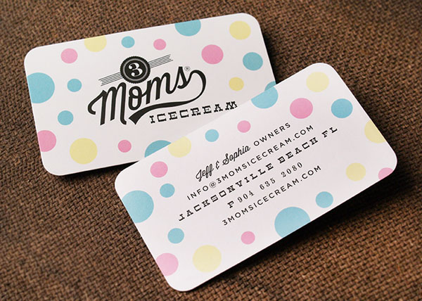 3 Moms IceCream - Business Card Design by Funnel aka Eric Kass