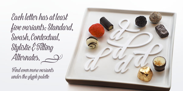 Bonbon script type family desktop font by Fenotype