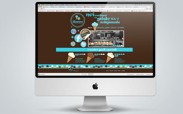 Breeze - Ice Cream Shop Website Design by Martin Zarian