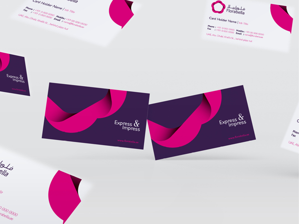 Florabella Business Card Design by Mohd Almousa Florabella Business Card Design by Mohd Almousa