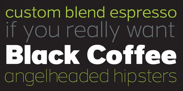 Grey Sans - Different Weights by Greyscale Type