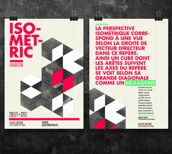 Isometric Exhibition Posters by Thomas Ciszewski