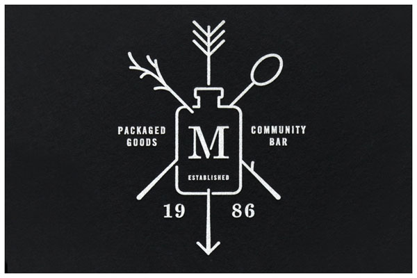 Maria's Packaged Goods and Community Bar -Logo Design Maria's Packaged Goods and Community Bar -Logo Design