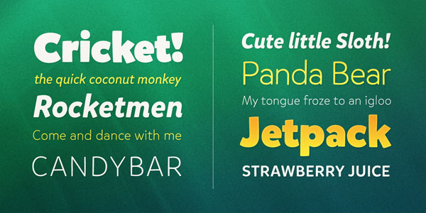 Some type samples for your review.