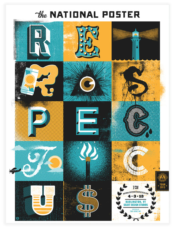 National Poster Retrospecticus - Artwork by Two Arms Inc.