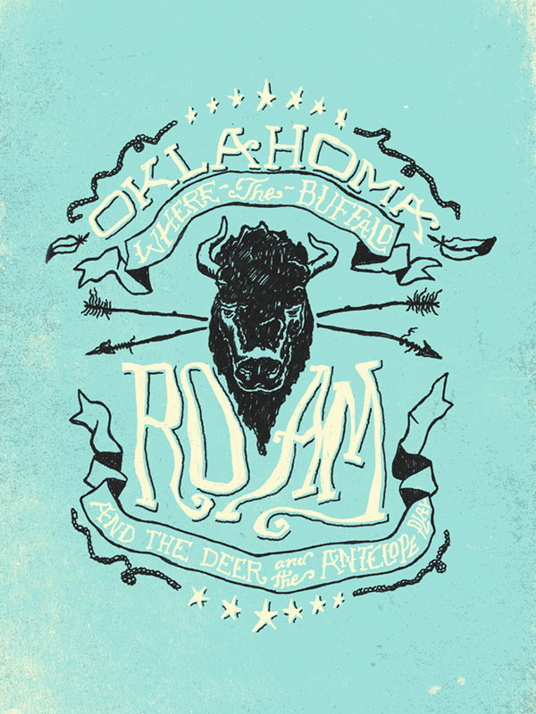 Oklahoma Design - Poster Illustration by Nathan Yoder