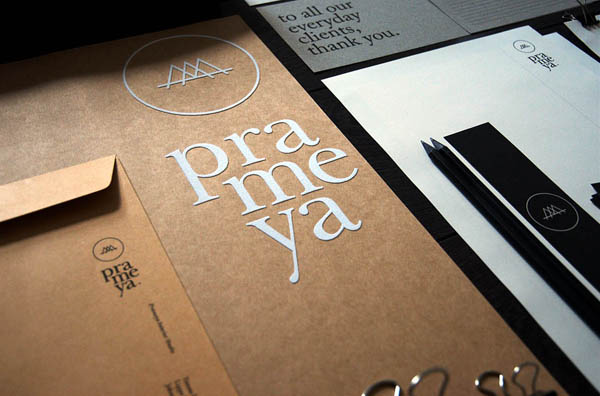 Prameya - Stationery Design by Sciencewerk - Close Up