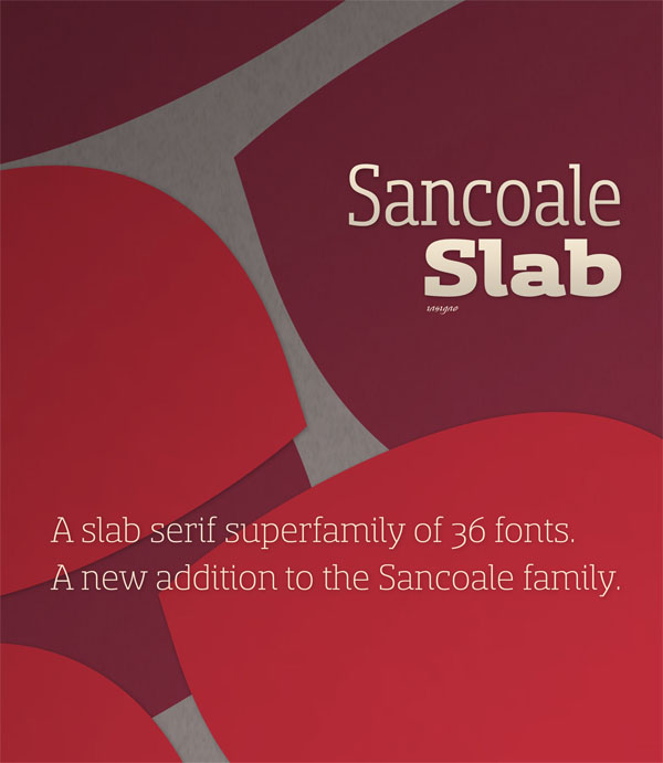 Sancoale Slab Serif Type Family by Insigne