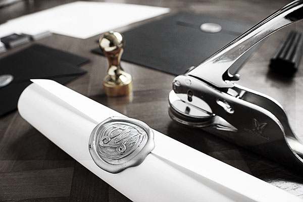The Makery - Seal applied with silver coloured wax