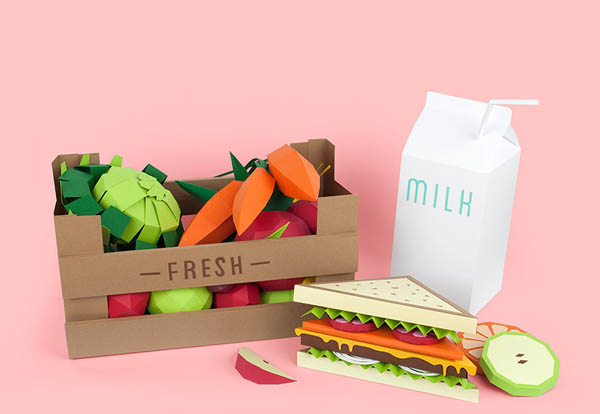 Wellbeing Plan - Tesco Magazine Papercraft by Lobulo Design