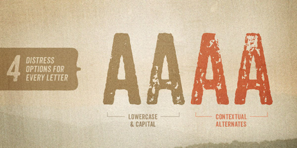 Anodyne - 4 Distress Options for Every Letter