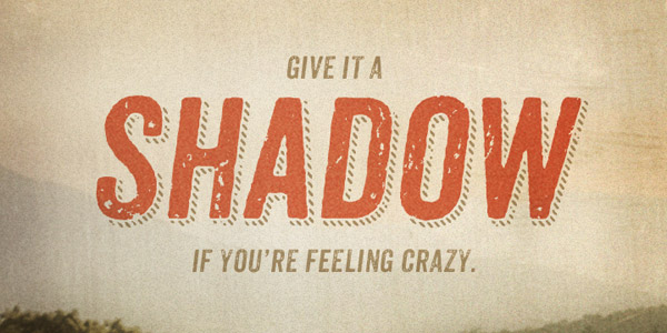 Anodyne with Graphic Shadow Font Layer