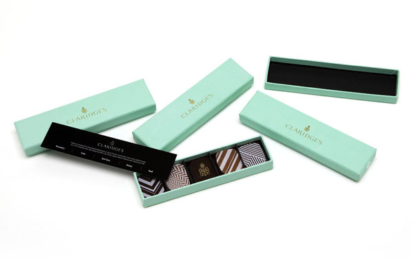 CLARIDGE'S - Chocolate Box Design by Construct