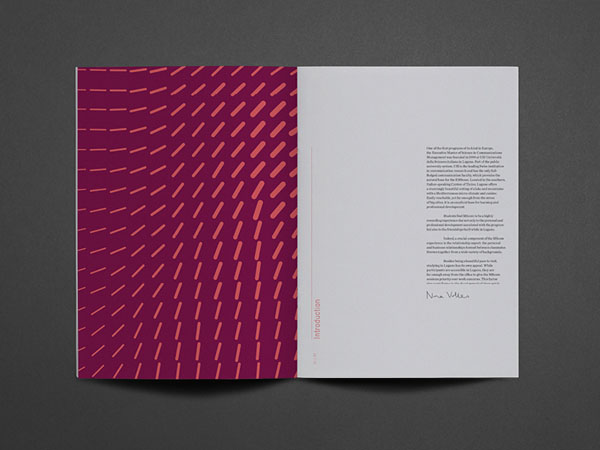 EMScom programme at the Università della Svizzera Italiana - Editorial Design by Moving Brands EMScom programme at the Università della Svizzera Italiana - Editorial Design by Moving Brands
