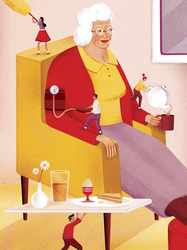 Editorial Illustrations by Jack Hudson for FM World Magazine