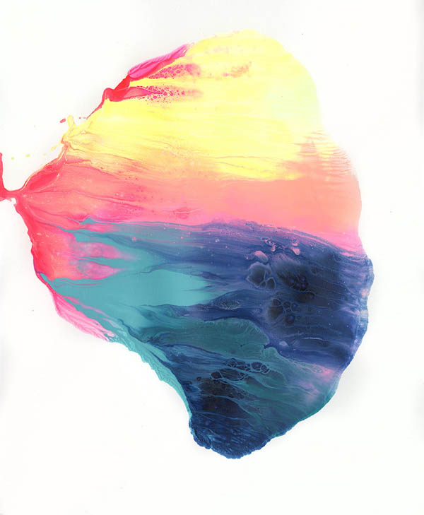 From Above - Mixed Media on Paper Artwork by Michael Cina