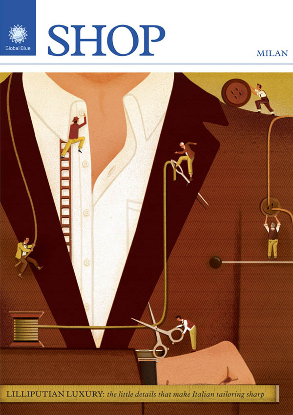 Front Cover Artwork by Jack Hudson for the Milan edition of SHOP Magazine