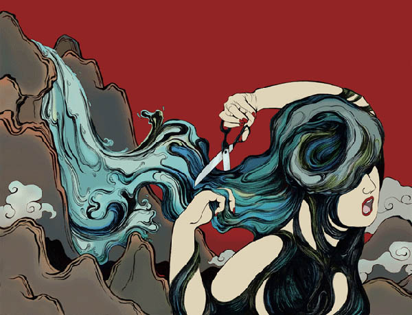 Haircut - Illustration by Siyu Chen Haircut - Illustration by Siyu Chen