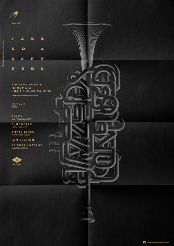 Jazzed & Confused - Poster Design by Anton Burmistrov for Sputnik-6