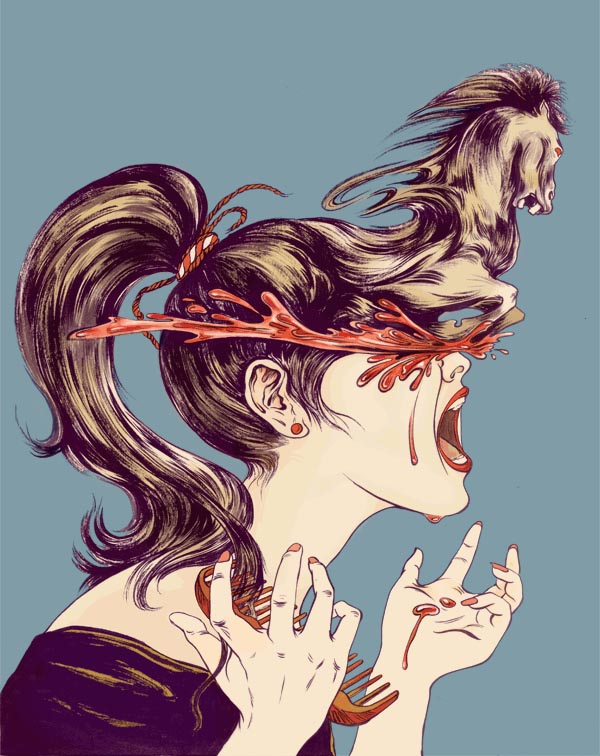 Ponytail - Illustration by Siyu Chen Ponytail - Illustration by Siyu Chen