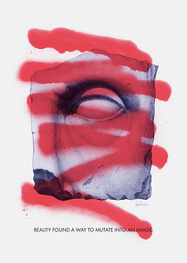 Reality - personal artwork by Radek Wesolowski with Pencil, Spray, and Photoshop