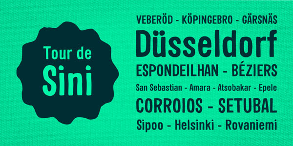 Sini - hand-lettered typeface by Hiekka Graphics Sini - hand-lettered typeface by Hiekka Graphics