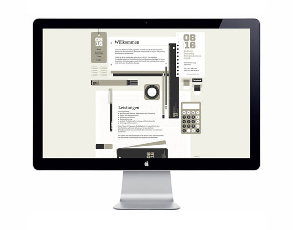 08/16 Printproduktion - Web Design by Albert Exergian