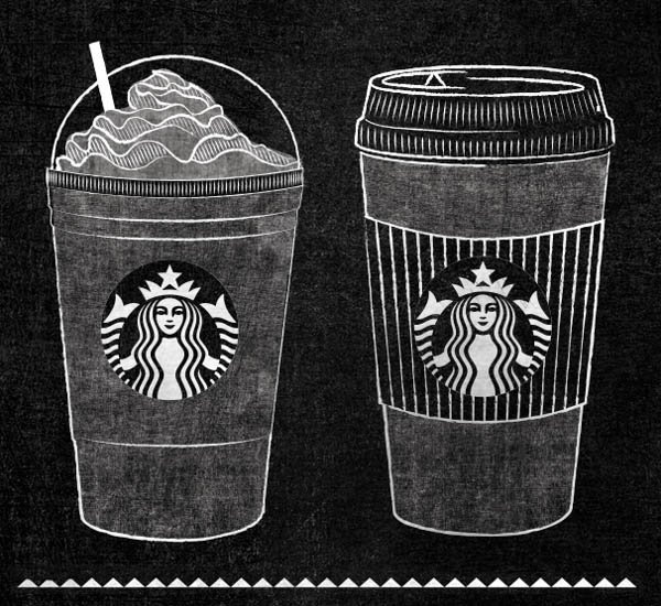 Starbucks Chalkboard Roast Guide Mural by Jaymie McAmmond - Detail