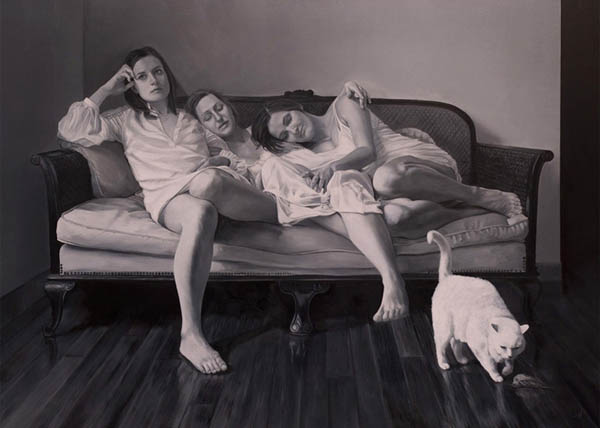 And Then It Was Done - Oil on board painting by Jonathan Dalton