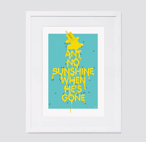 Ant Poster - Typographic Artwork by Freja Hedvall Ant Poster - Typographic Artwork by Freja Hedvall