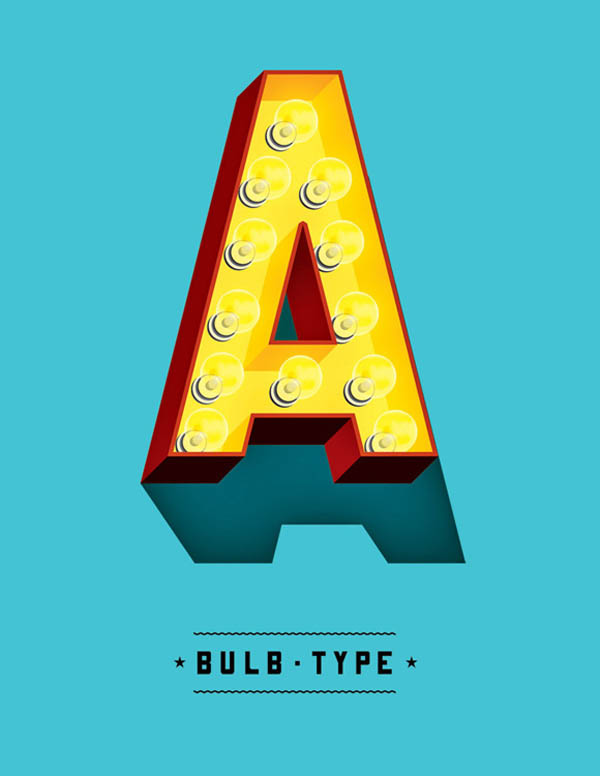 Blue Type - Design by Jeff Rogers