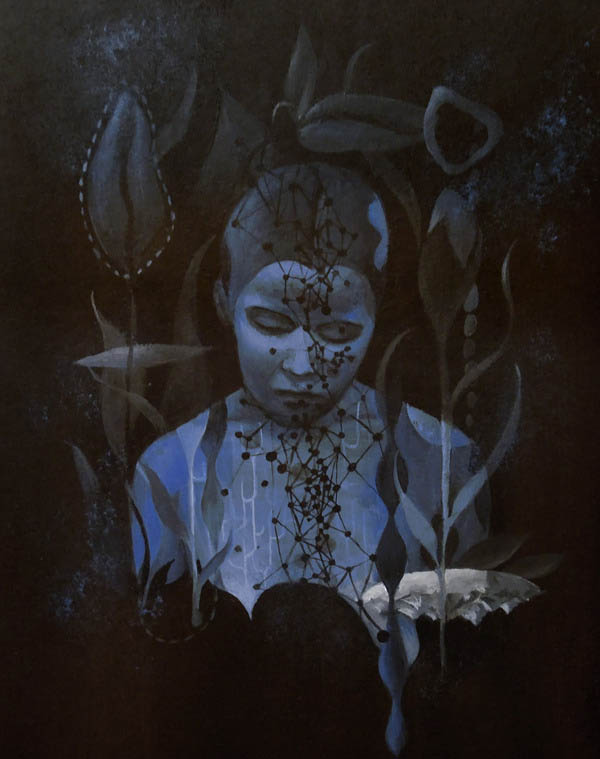 Counting missed opportunities - Acrylic on board by Alice Wellinger