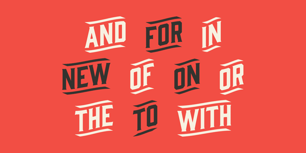 A set of stylish catchwords. They help you to create authentic titles.