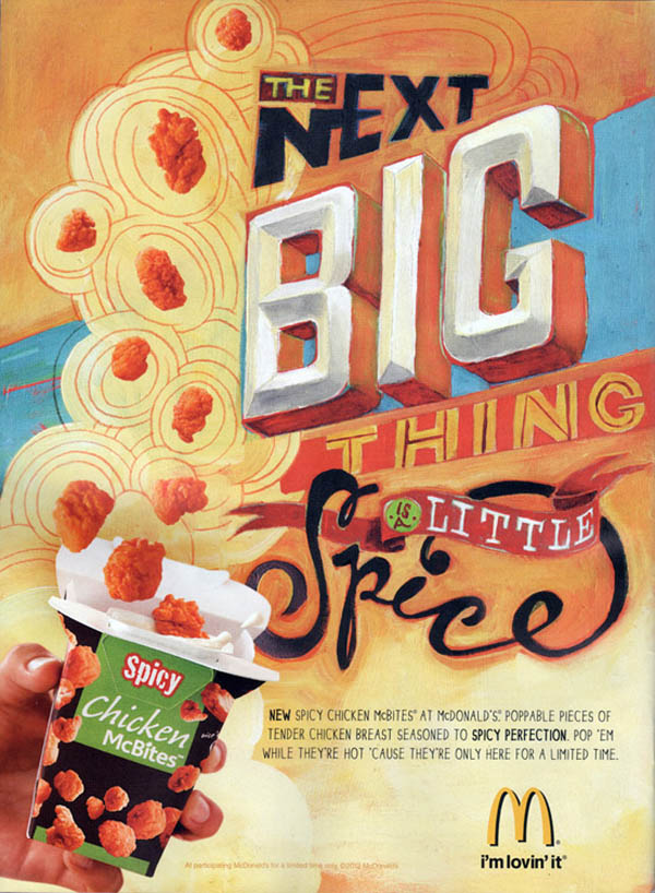 McDonald's print ad - Custom Hand Lettering by Jeff Rogers