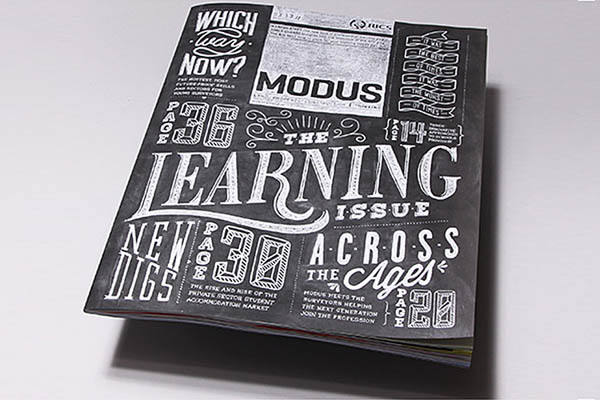 Modus Magazine - Chalk Typography Cover Design by Coming Soon Modus Magazine - Chalk Typography Cover Design by Coming Soon