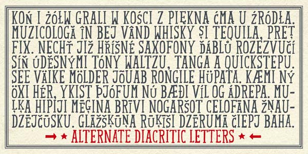 Mr Lucky - Alternate Diacritic Letters