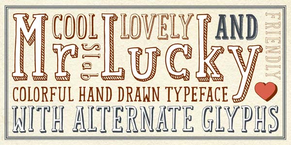 Mr Lucky - Slab Serif Hand-Drawn Narrow Typeface by Hipopotam Studio