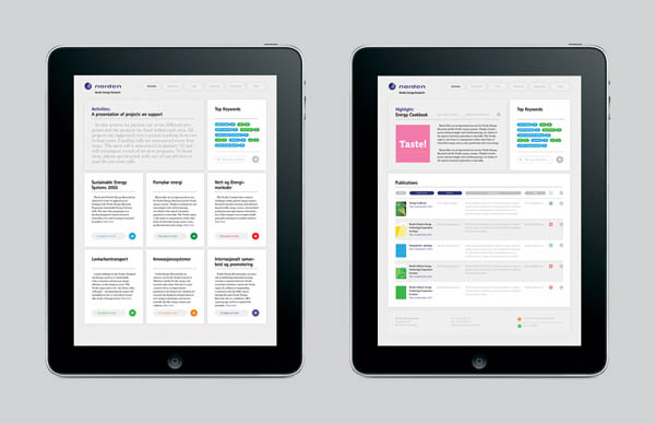 NER - Website Design by Lundgren + Lindqvist - iPad