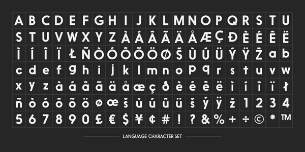 Nanami Language Character Set