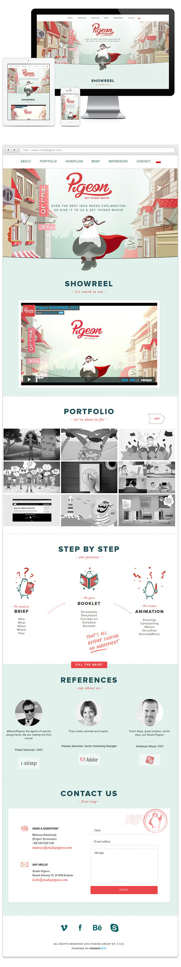 Pigeon Rebranding - Website