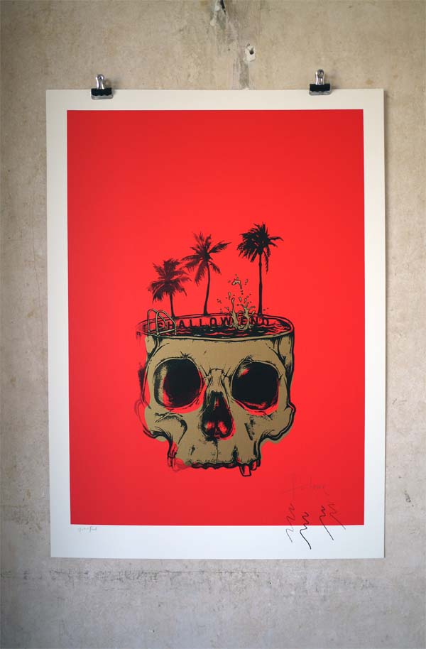 Shallow End - A print about escapism by Fantome