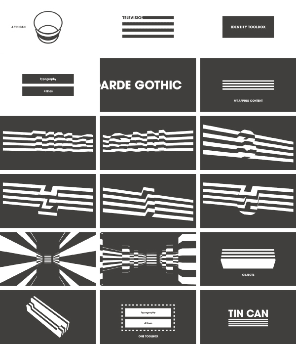 TIN CAN - graphic visual identity by Leon Dijkstra TIN CAN - graphic visual identity by Leon Dijkstra