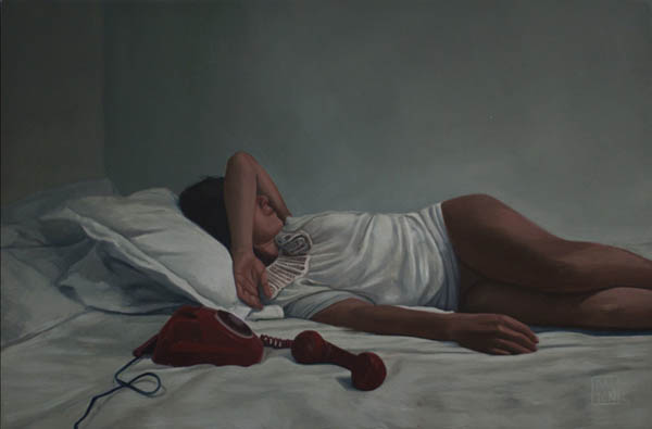 The Calculus of Change - Oil on board painting by Jonathan Dalton