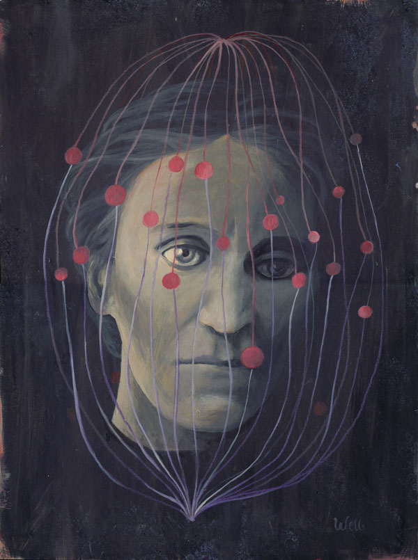 Trapped - Acrylic on board by Alice Wellinger