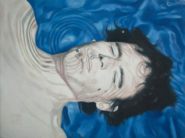 Unlikely Motives Integrate Poorly - Oil on board painting by Jonathan Dalton