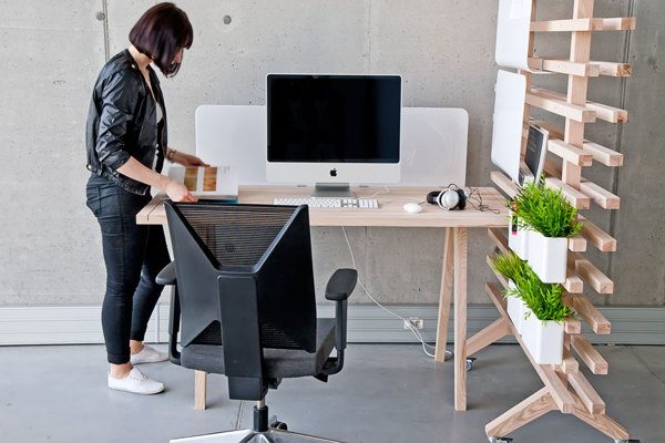 Worknest - Modular workplace - Furniture Design by Wiktoria Lenart